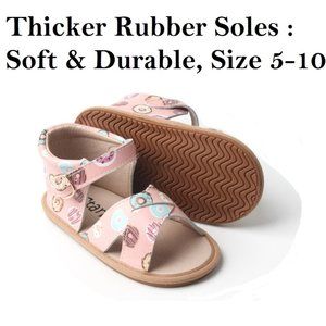 Donut Soft-Sole Sandals, Toddlers Sandals, Non-Slip Toddler Sandals, Baby Girl s
